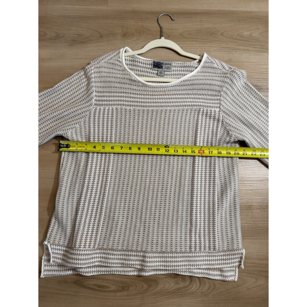 Habitat Clothes to Live In Sweater Tan S Womens Knit Textured Pullover - Picture 3 of 12